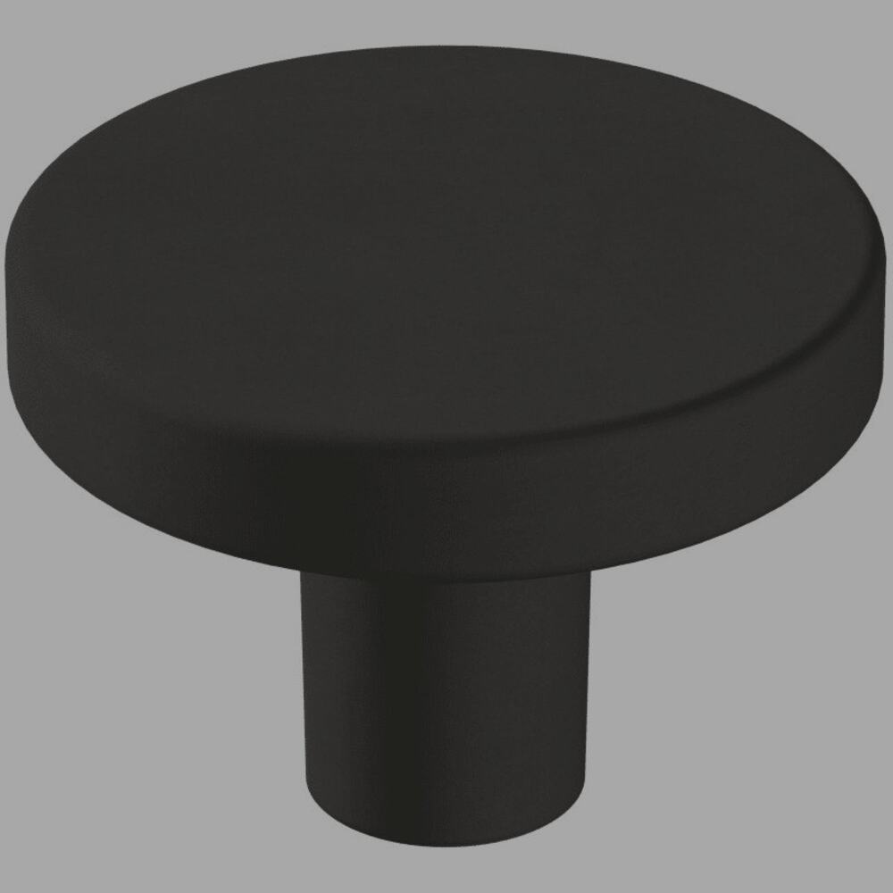 Versa 1‑3/8" (35 mm) Modern Matte Black Round Cabinet Knob